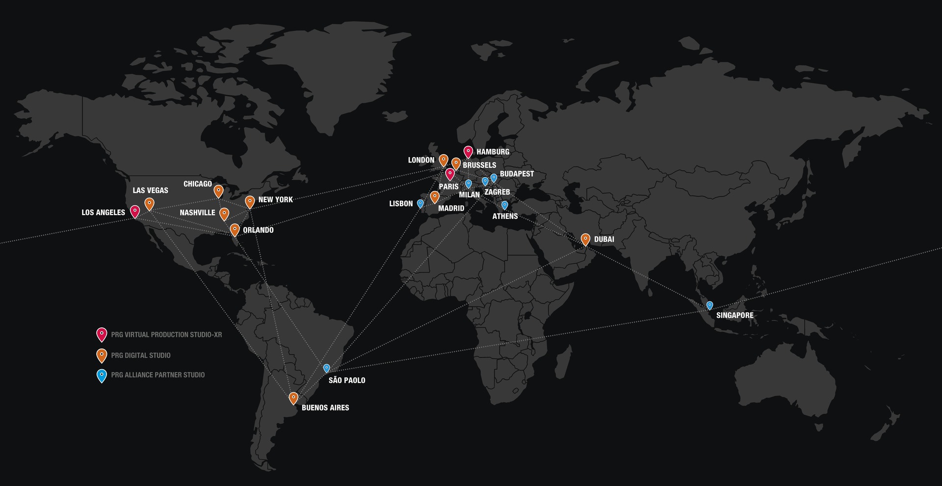 PRG Creates Digital Studios Worldwide to Meet Virtual Production Demand – Five continents, 20 studios and countless possibilities