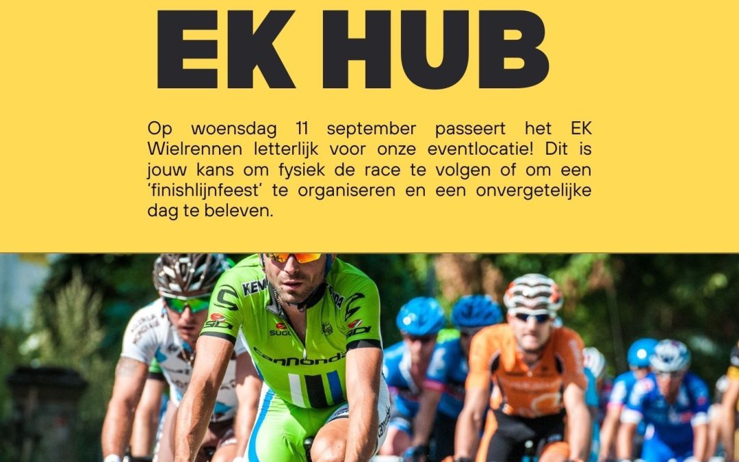 On Wednesday 11 September, the European Cycling Championships will literally pass in front of the PXL-NeXT event location!